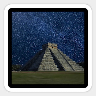 Mayan Pyramid Sticker